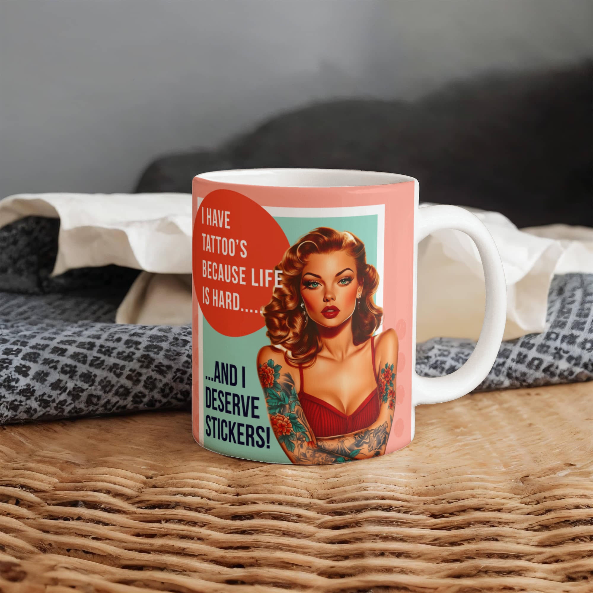 'Tattoo's' Funny Retro Mug