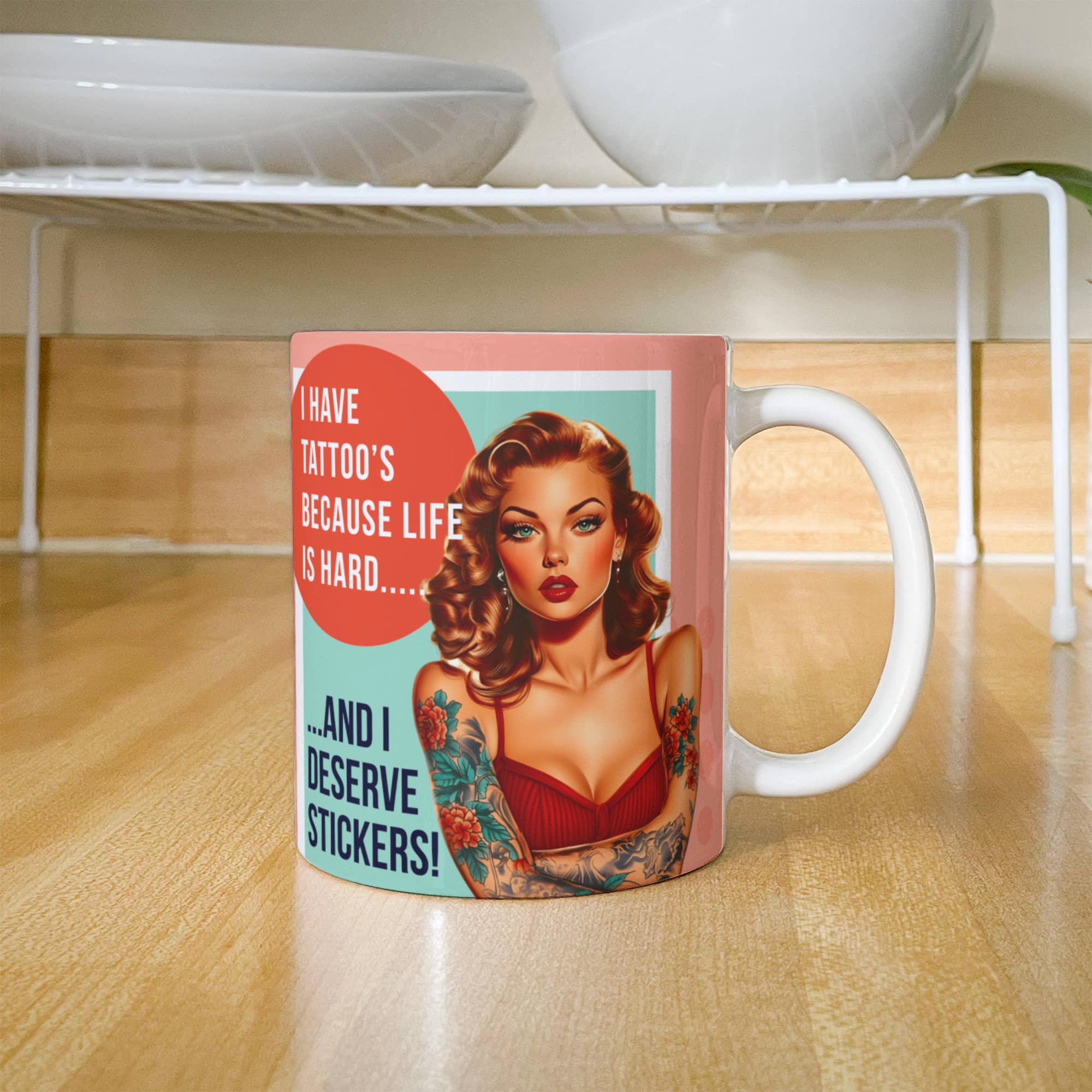'Tattoo's' Funny Retro Mug