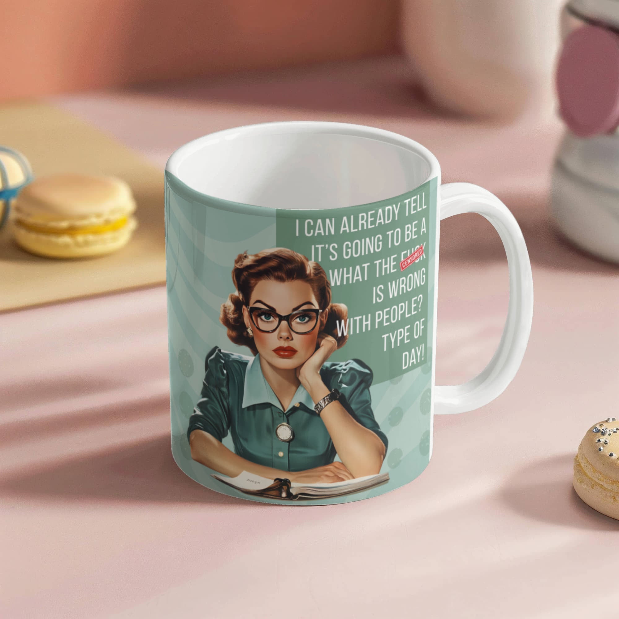 'What the F**k is wrong with people' Funny Retro Mug