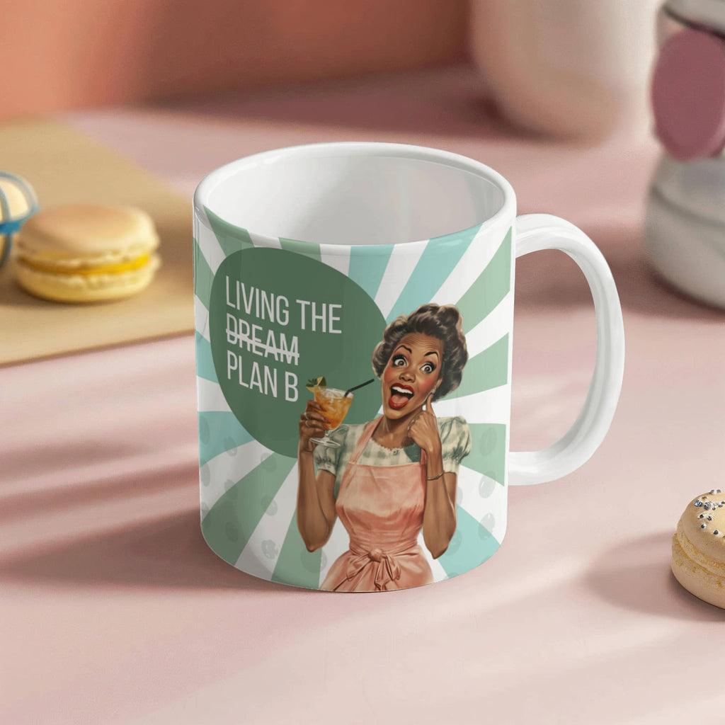 'Plan B' Funny Retro Mug
