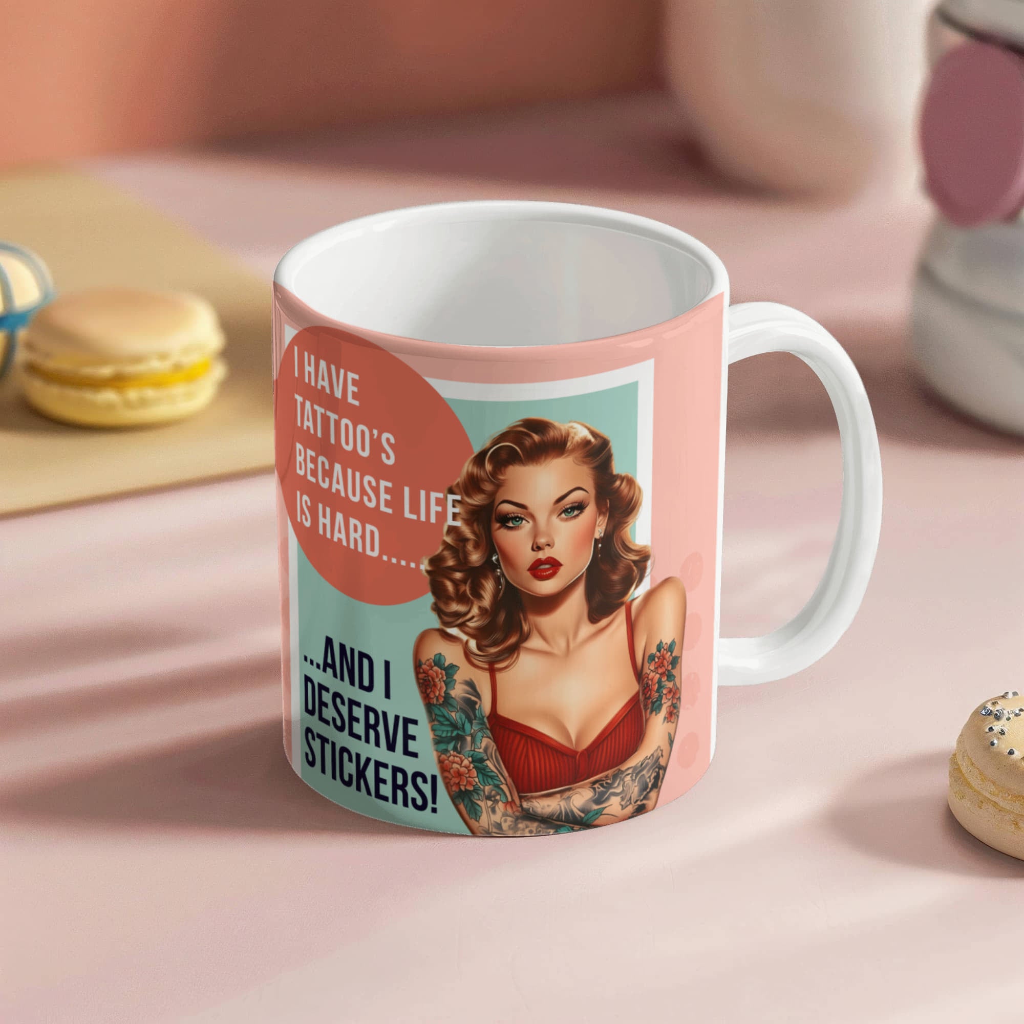 'Tattoo's' Funny Retro Mug