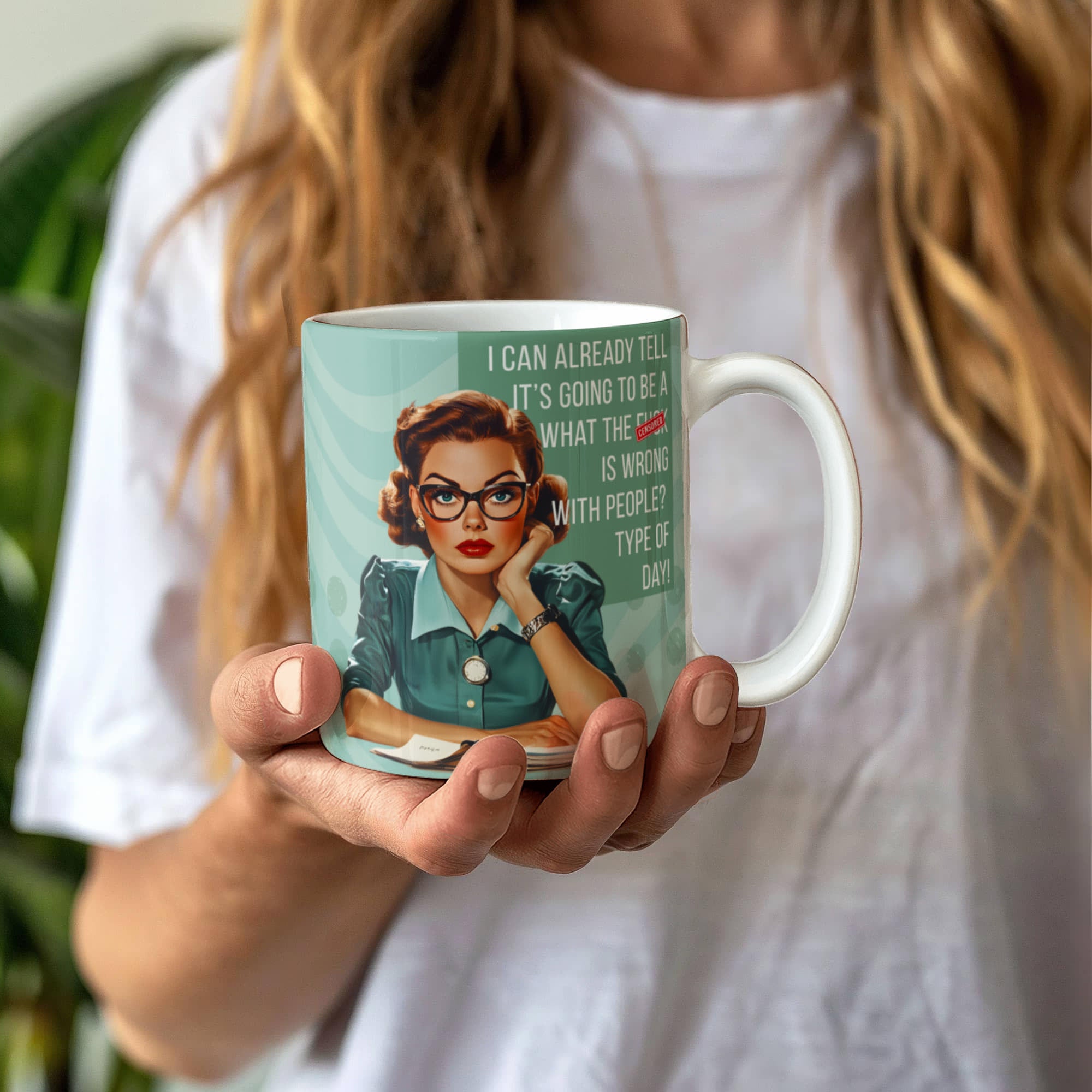 'What the F**k is wrong with people' Funny Retro Mug