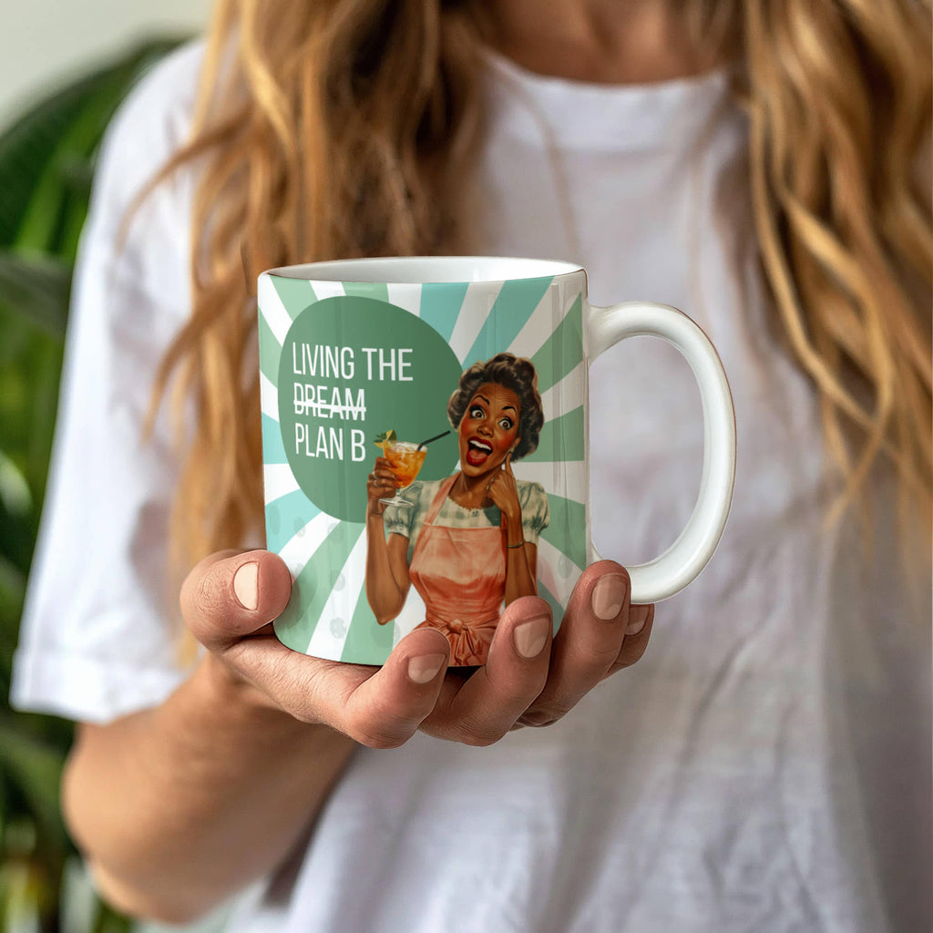 'Plan B' Funny Retro Mug