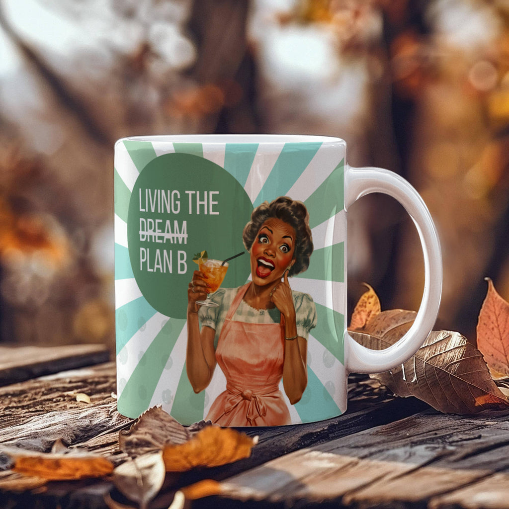 'Plan B' Funny Retro Mug