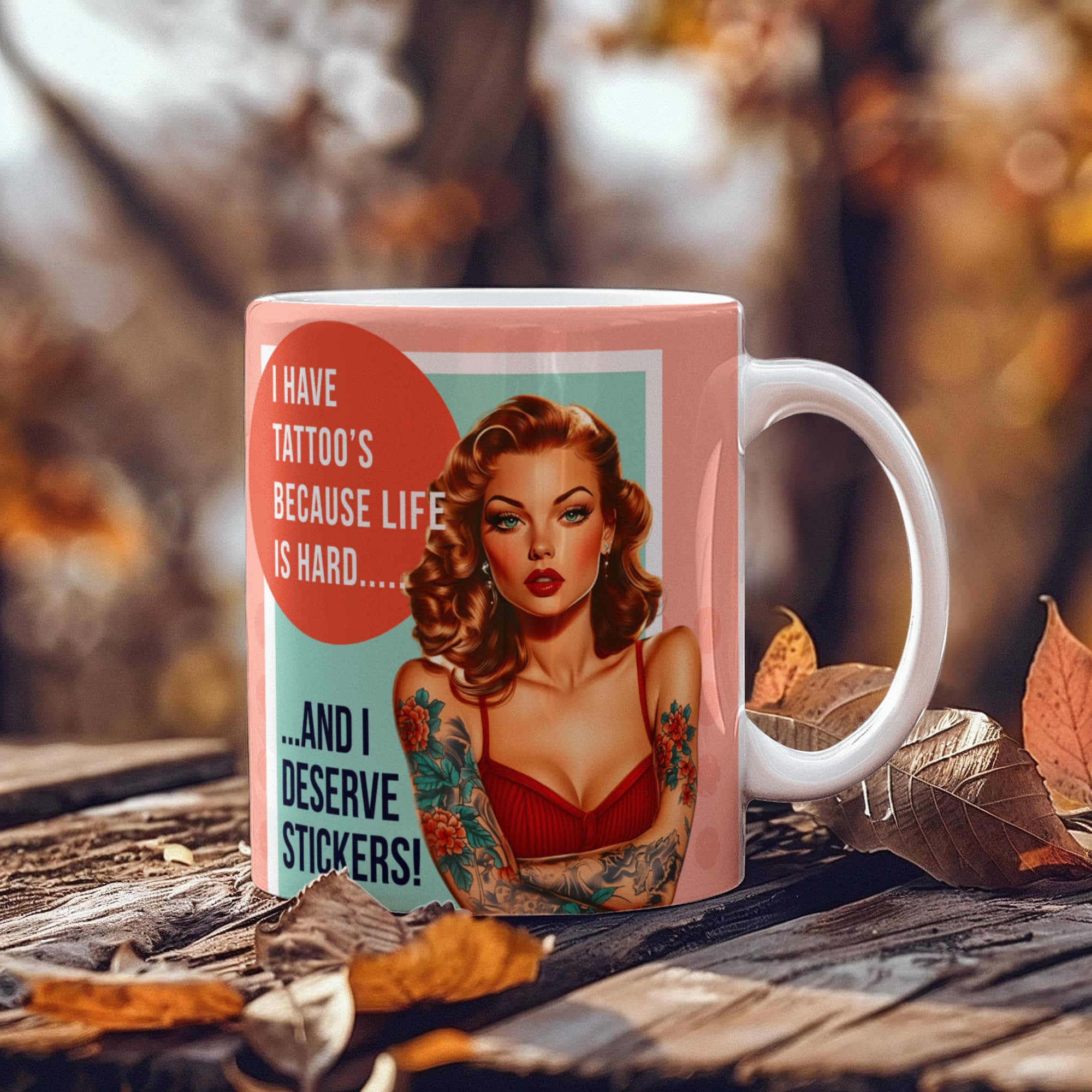 'Tattoo's' Funny Retro Mug