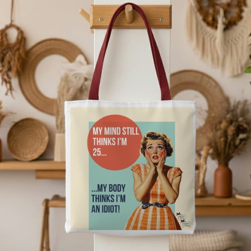 I'm an Idiot Retro Tote Bag